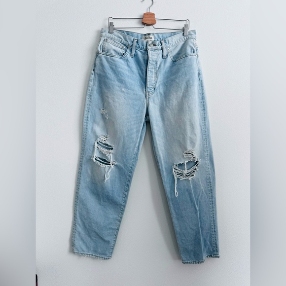 Madewell DadJean Busted Knees with Rigid Button Fly - Picture 5 of 9